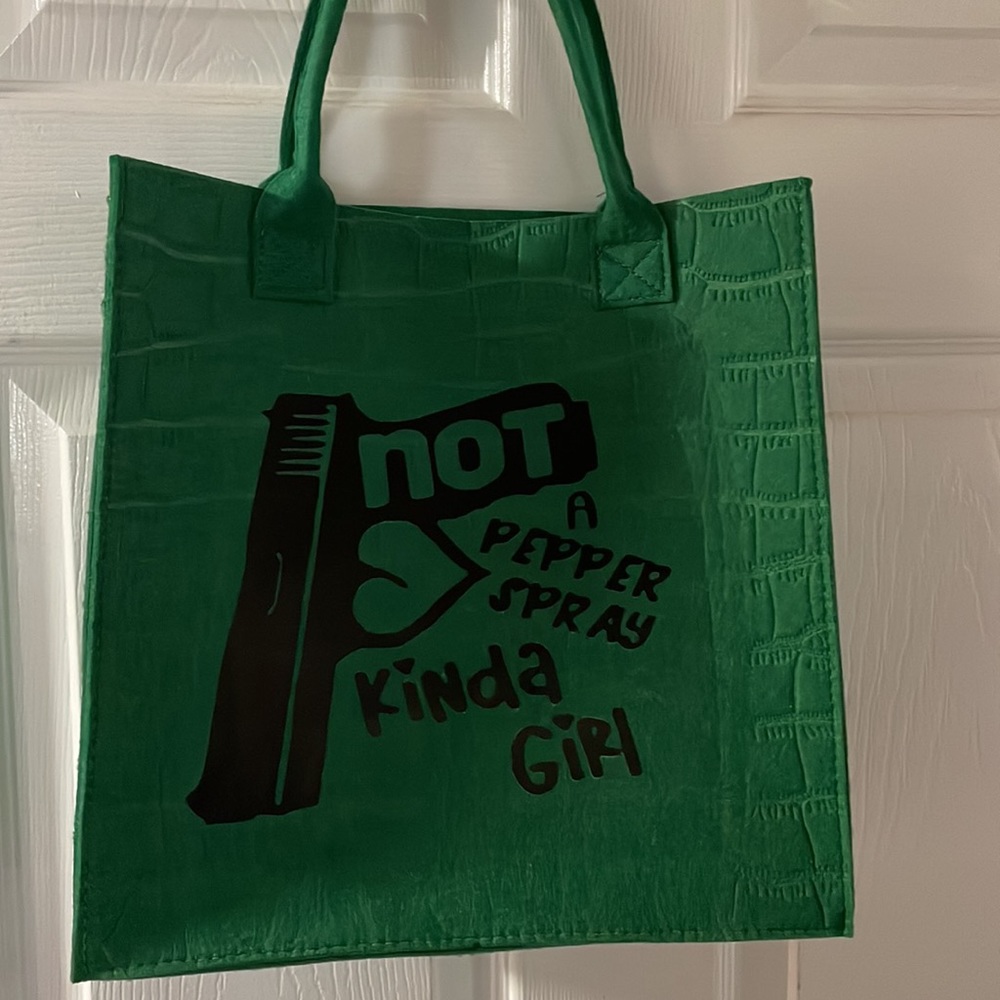 Handmade handbag-green